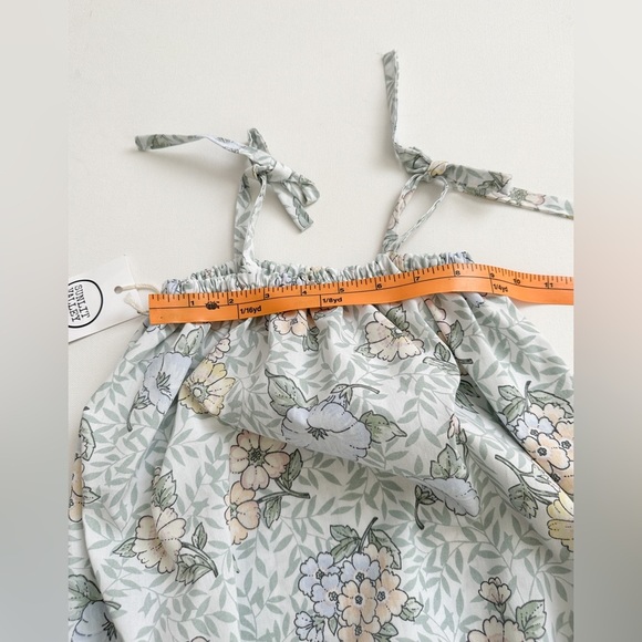 NWT - Handmade Floral Summer Romper - Pastel - Size 3-4T - Picture 4 of 6